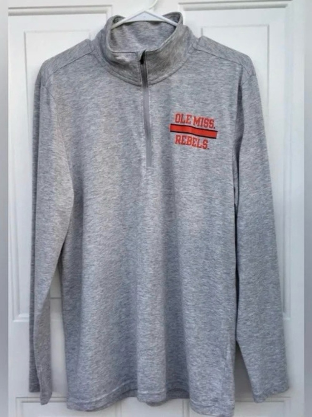 Rebels Gray Quarter-Zip Pullover